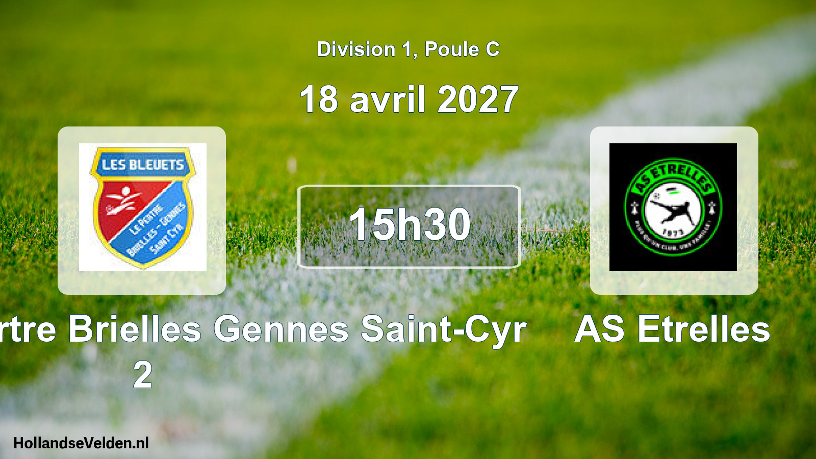 Geplande wedstrijd: Bleuets le Pertre Brielles Gennes Saint-Cyr 2 - AS Etrelles (18 april 2027)