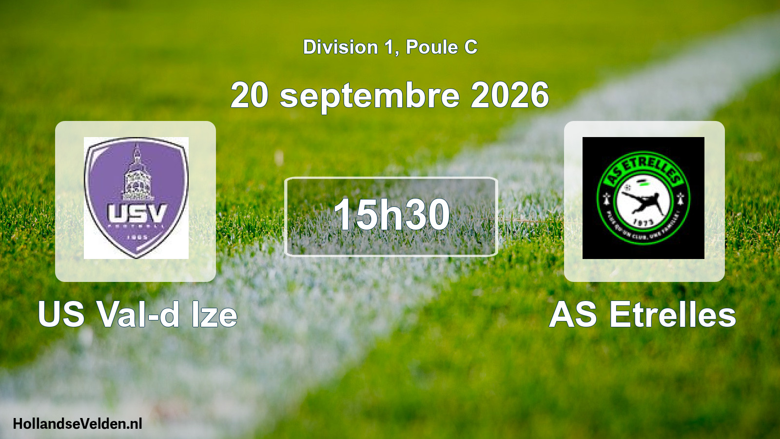 Scheduled Match: US Val-d Ize - AS Etrelles (20 September 2026)