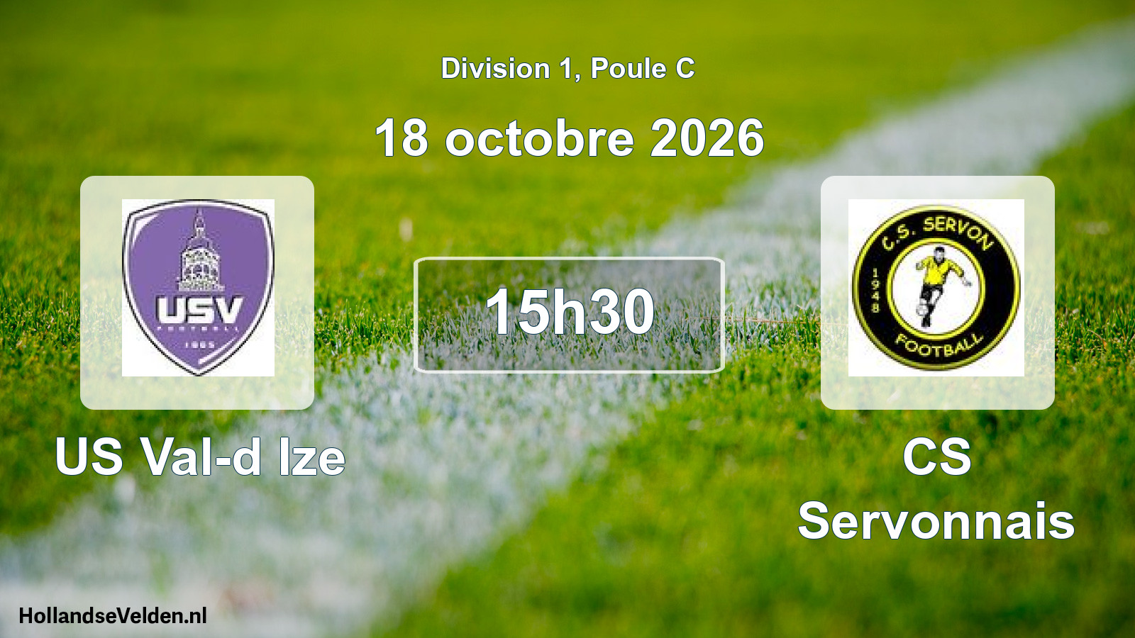 Scheduled Match: US Val-d Ize - CS Servonnais (18 October 2026)