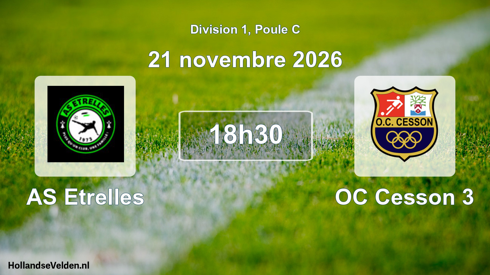 Scheduled Match: AS Etrelles - OC Cesson 3 (21 November 2026)