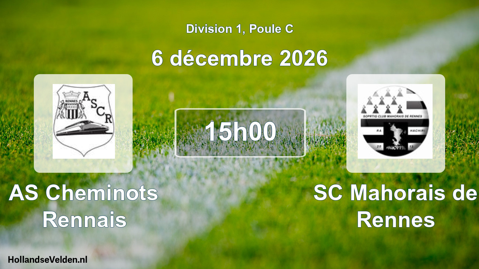 Scheduled Match: AS Cheminots Rennais - SC Mahorais de Rennes (6 December 2026)