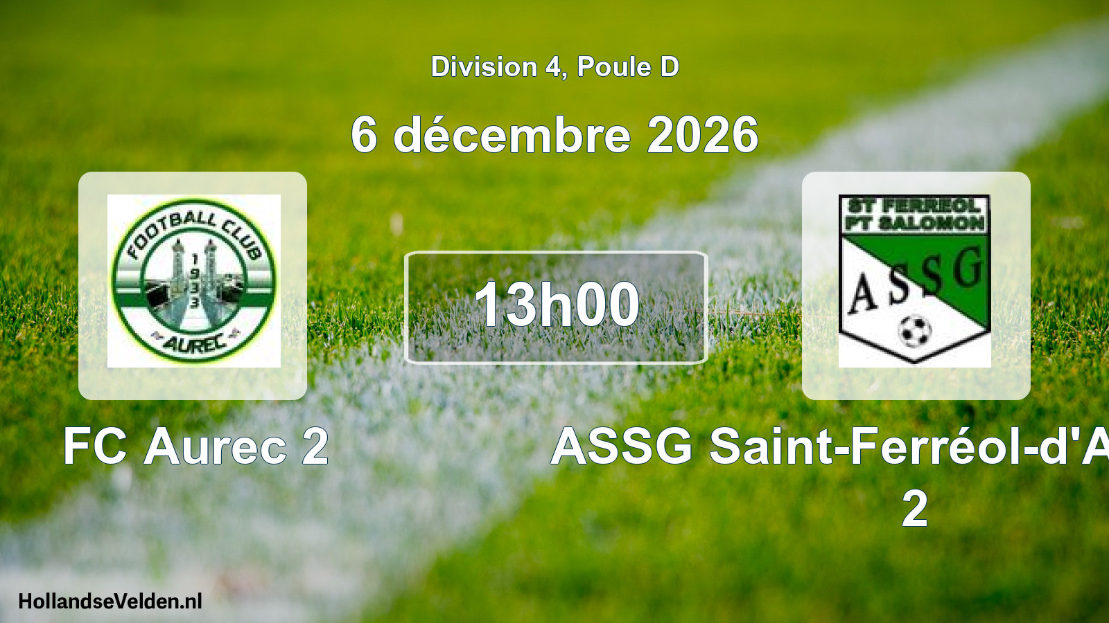 Scheduled Match: FC Aurec 2 - ASSG Saint-Ferréol-d'Auroure 2 (6 December 2026)