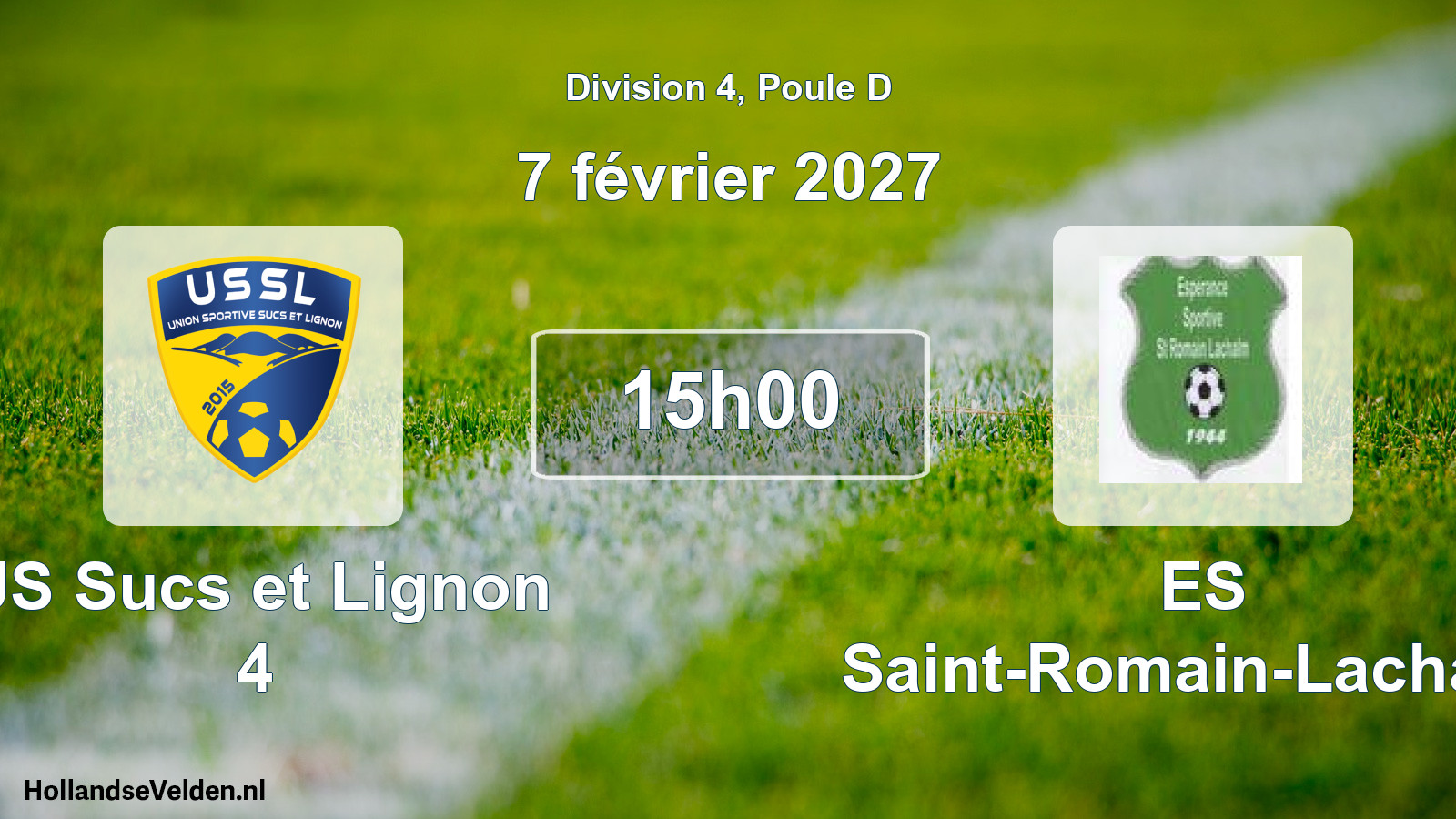 Scheduled Match: US Sucs et Lignon 4 - ES Saint-Romain-Lachalm (7 February 2027)