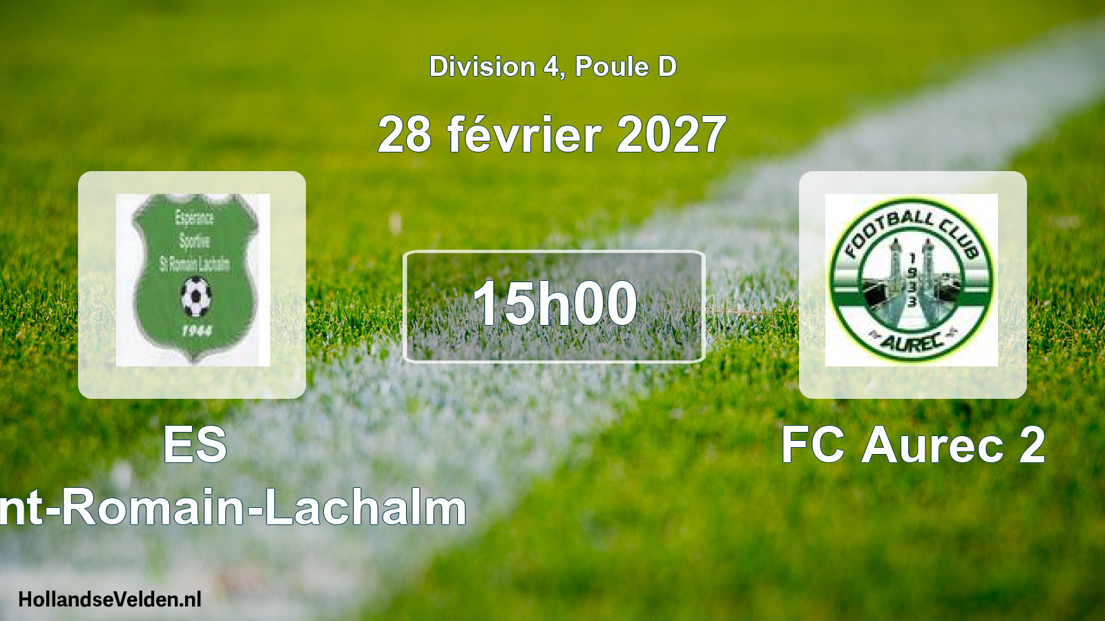 Scheduled Match: ES Saint-Romain-Lachalm - FC Aurec 2 (28 February 2027)