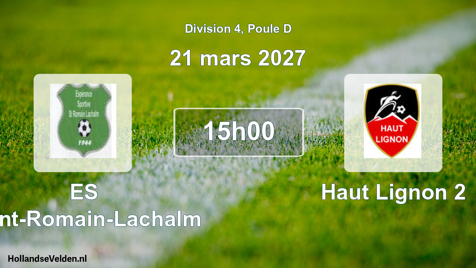 Geplande wedstrijd: ES Saint-Romain-Lachalm - Haut Lignon 2 (21 maart 2027)