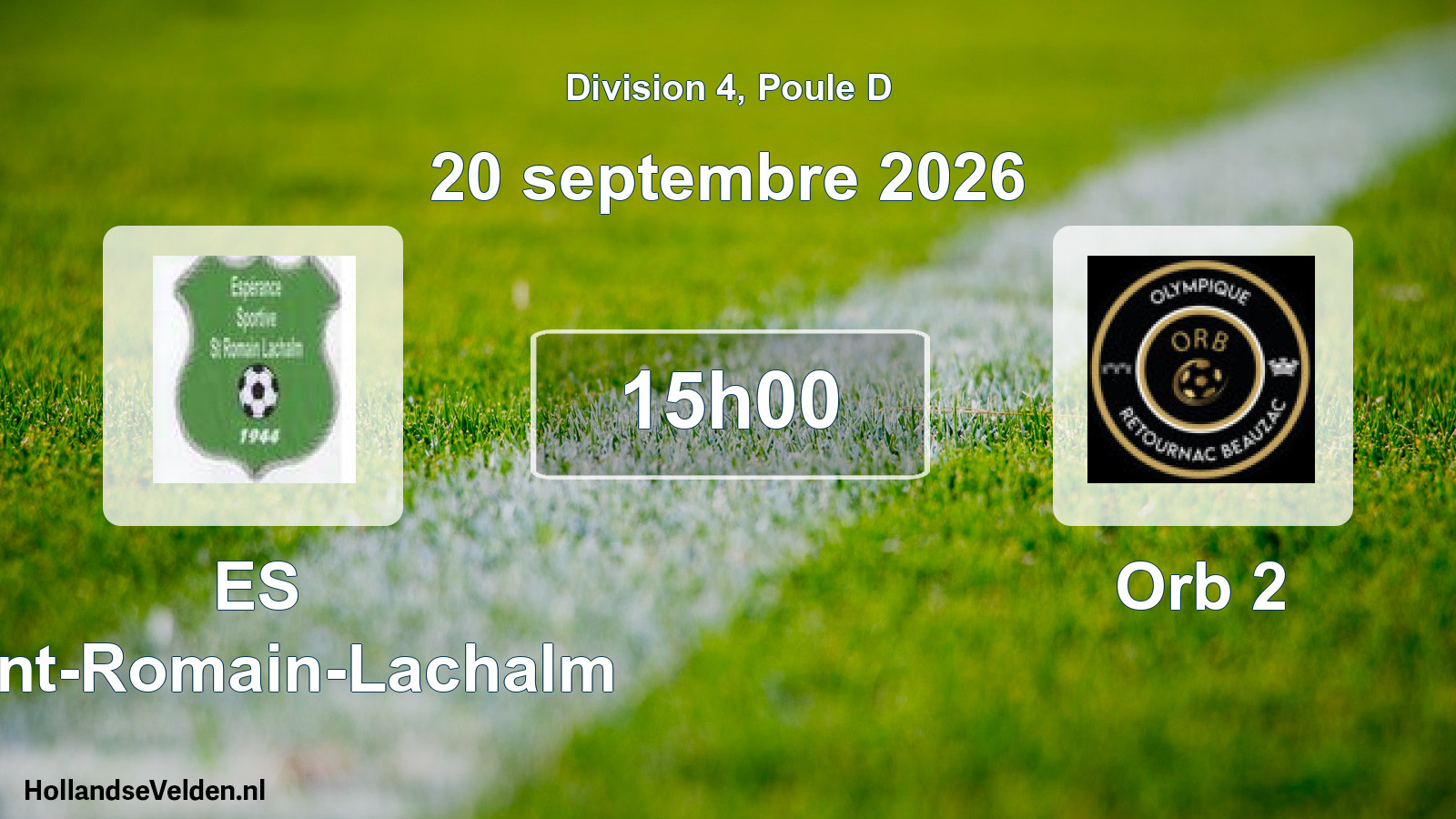 Scheduled Match: ES Saint-Romain-Lachalm - Orb 2 (20 September 2026)