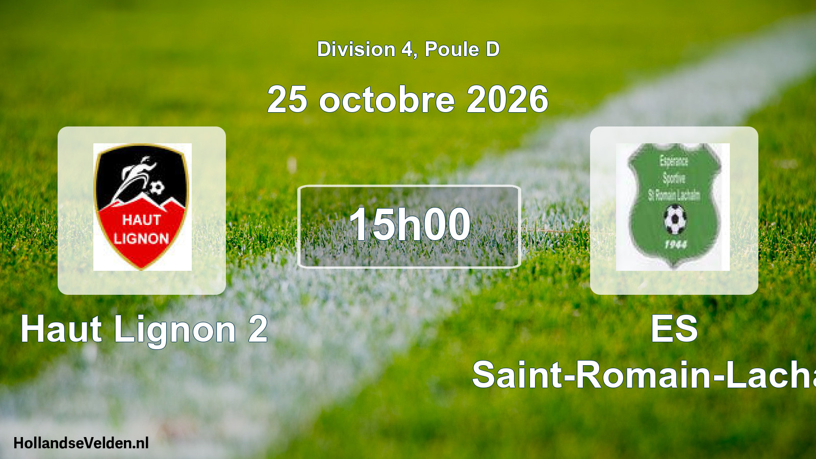Scheduled Match: Haut Lignon 2 - ES Saint-Romain-Lachalm (25 October 2026)