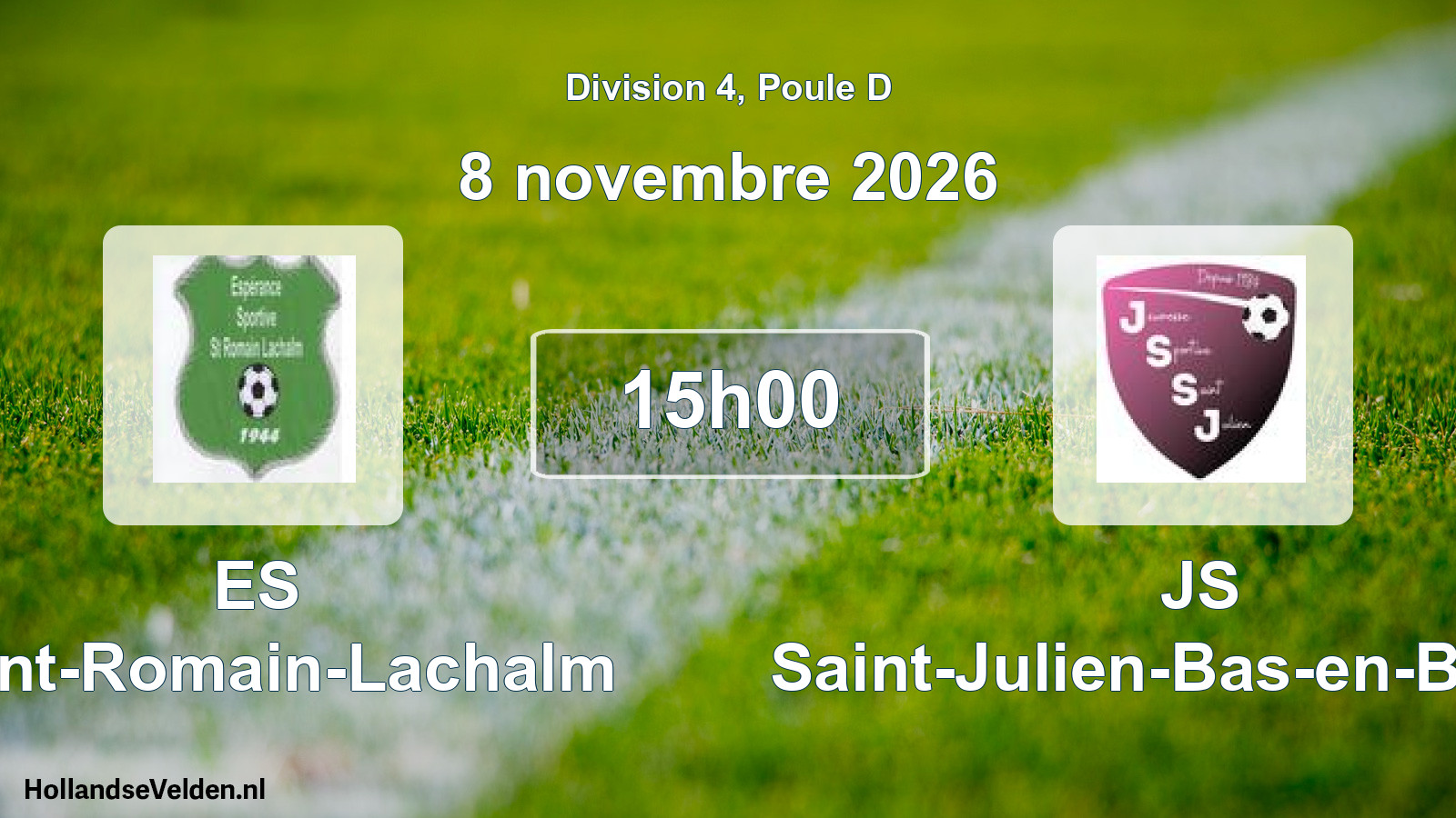 Scheduled Match: ES Saint-Romain-Lachalm - JS Saint-Julien-Bas-en-Basset (8 November 2026)