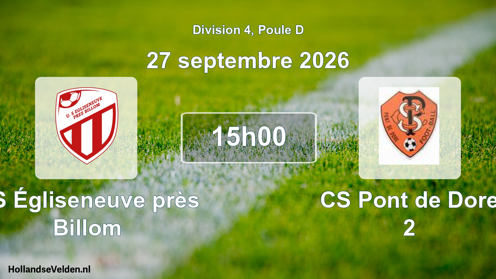 Scheduled Match: US Égliseneuve près Billom - CS Pont de Dore 2 (27 September 2026)