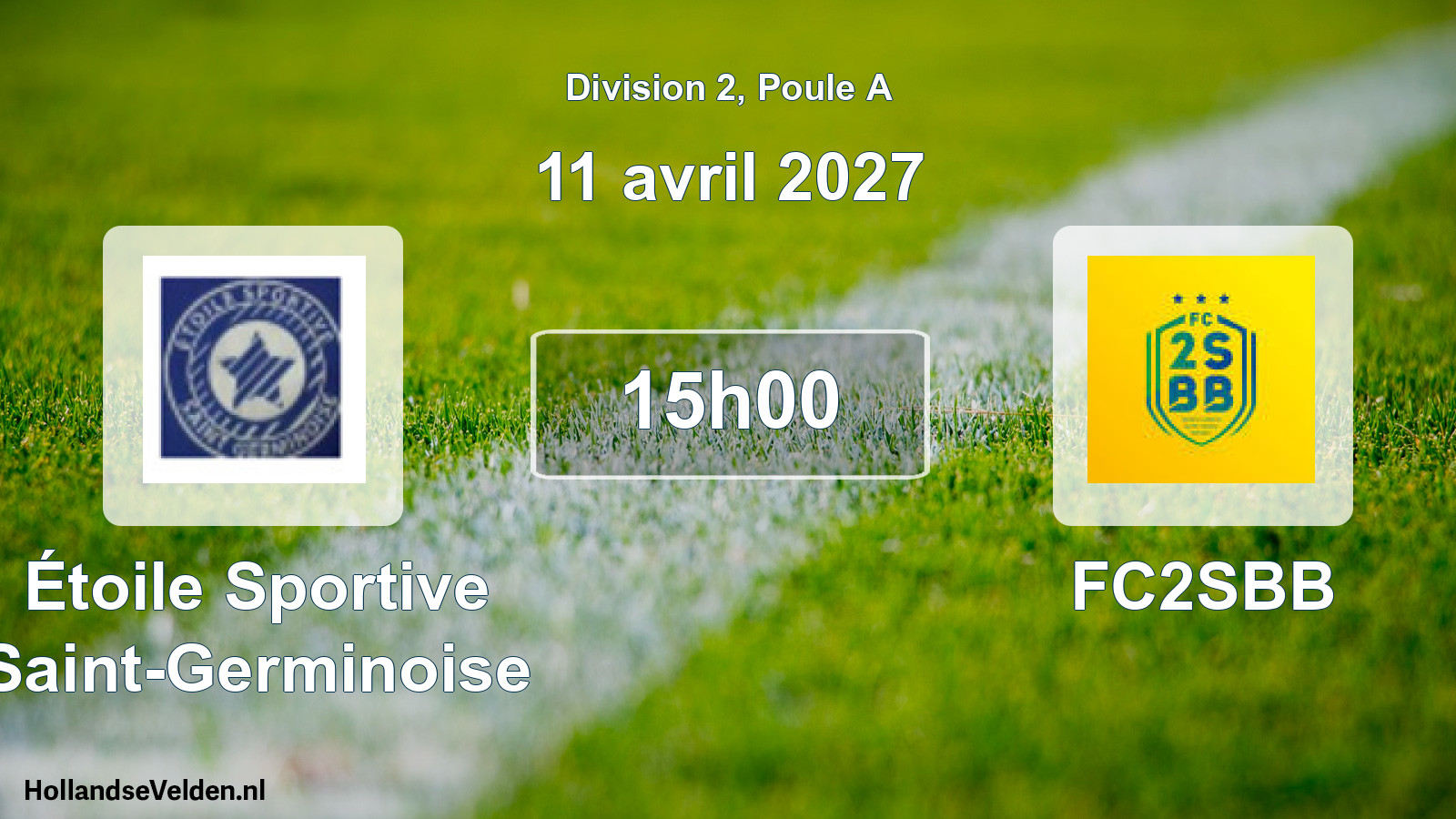 Scheduled Match: Étoile Sportive Saint-Germinoise - FC2SBB (11 April 2027)