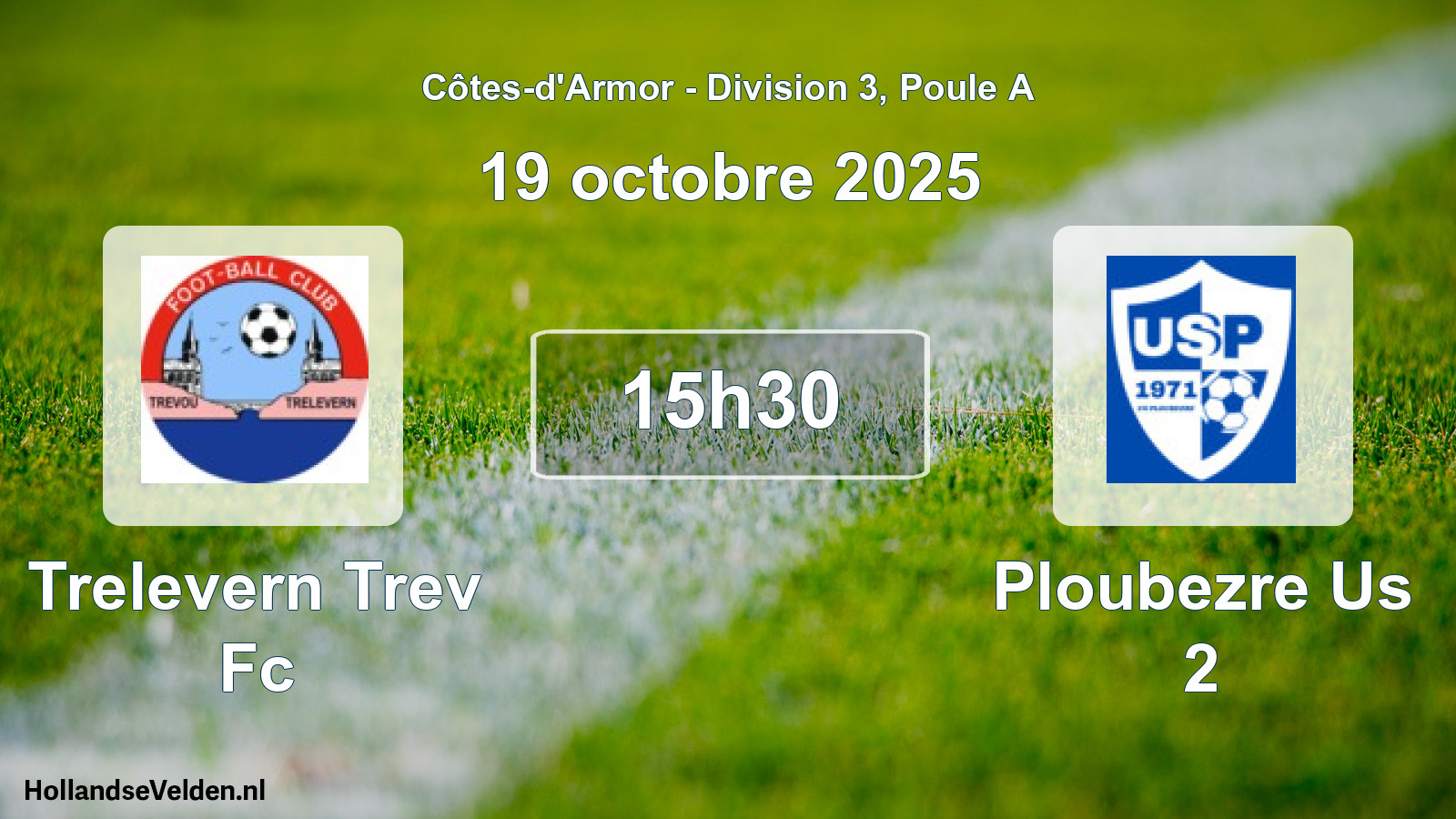Geplande wedstrijd: Trelevern Trev Fc - Ploubezre Us 2 (19 octobre 2025)