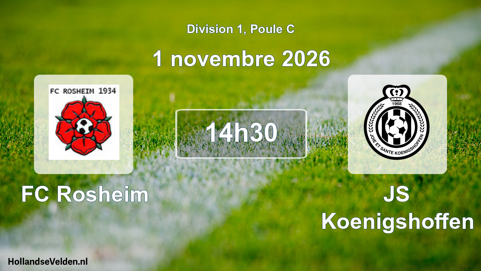 Scheduled Match: FC Rosheim - JS Koenigshoffen (1 November 2026)