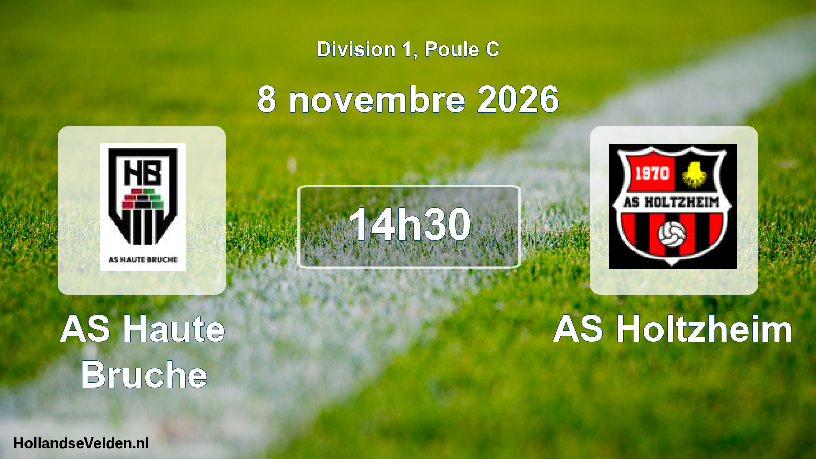 Scheduled Match: AS Haute Bruche - AS Holtzheim (8 November 2026)