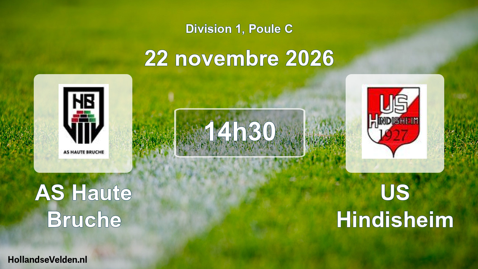 Scheduled Match: AS Haute Bruche - US Hindisheim (22 November 2026)