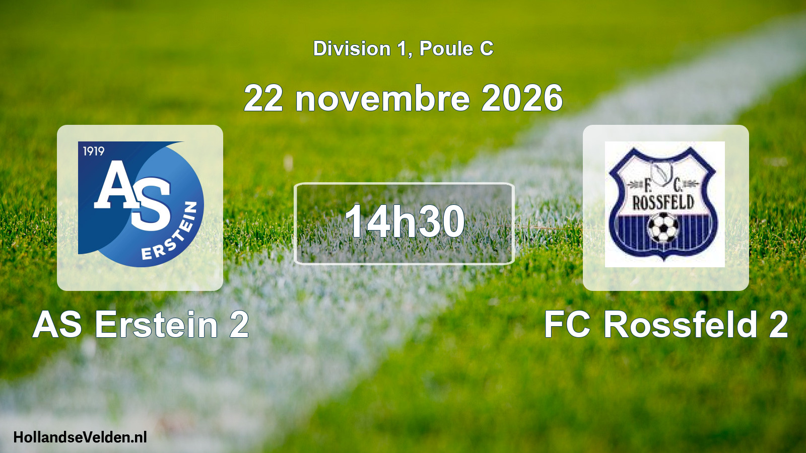 Scheduled Match: AS Erstein 2 - FC Rossfeld 2 (22 November 2026)