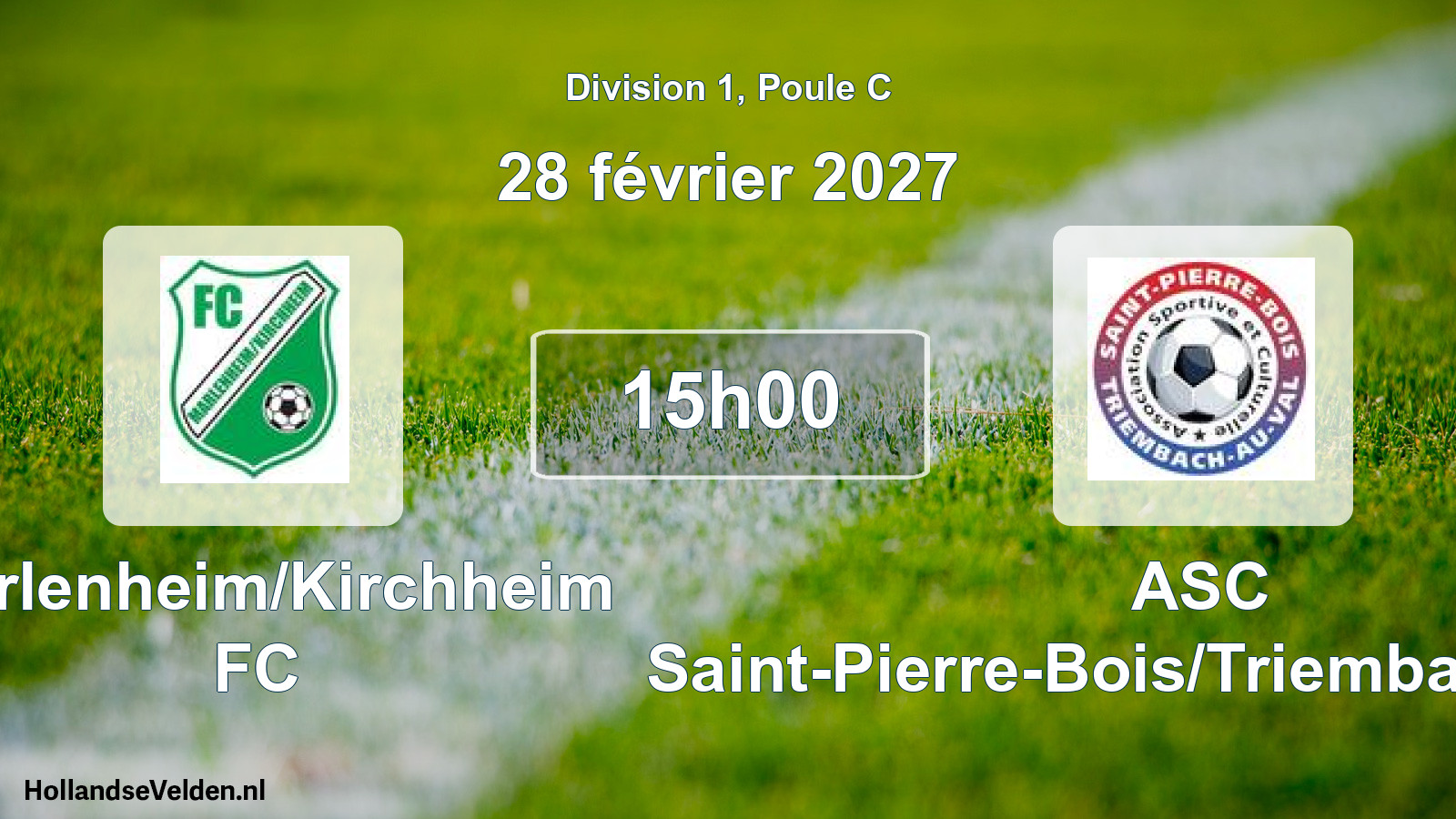 Scheduled Match: Marlenheim/Kirchheim FC - ASC Saint-Pierre-Bois/Triembach-au-Val (28 February 2027)