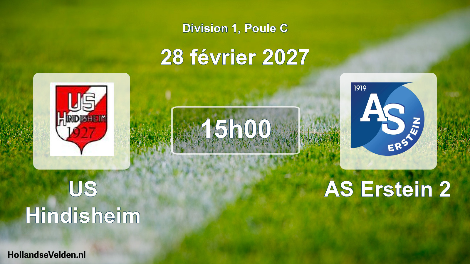 Scheduled Match: US Hindisheim - AS Erstein 2 (28 February 2027)