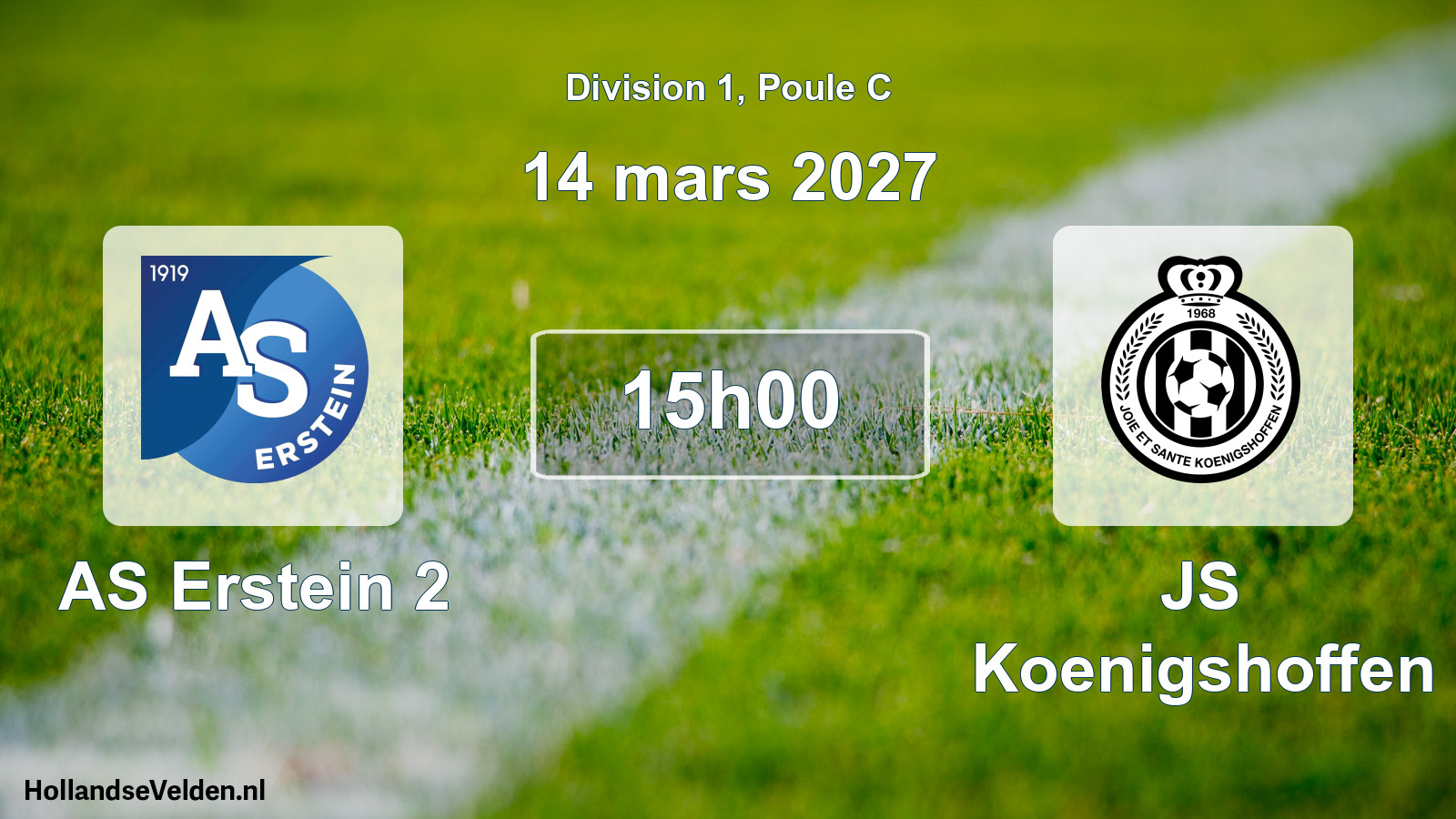 Scheduled Match: AS Erstein 2 - JS Koenigshoffen (14 March 2027)