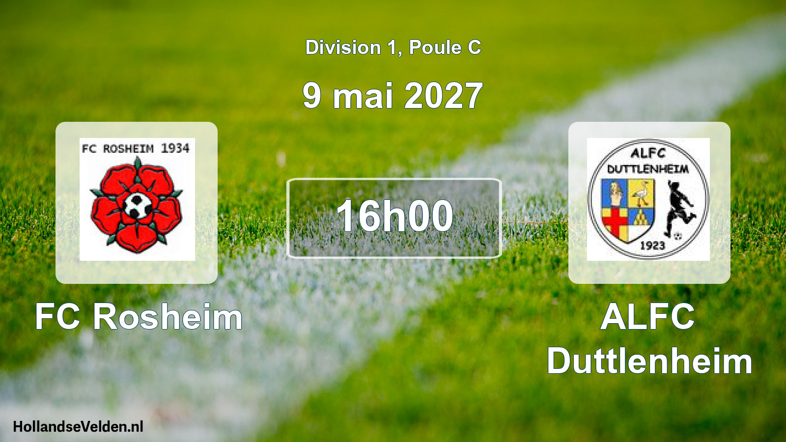 Scheduled Match: FC Rosheim - ALFC Duttlenheim (9 May 2027)