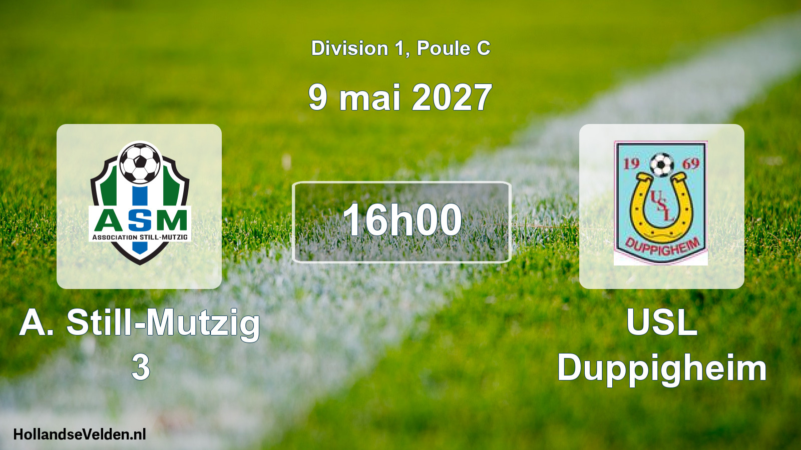 Scheduled Match: A. Still-Mutzig 3 - USL Duppigheim (9 May 2027)