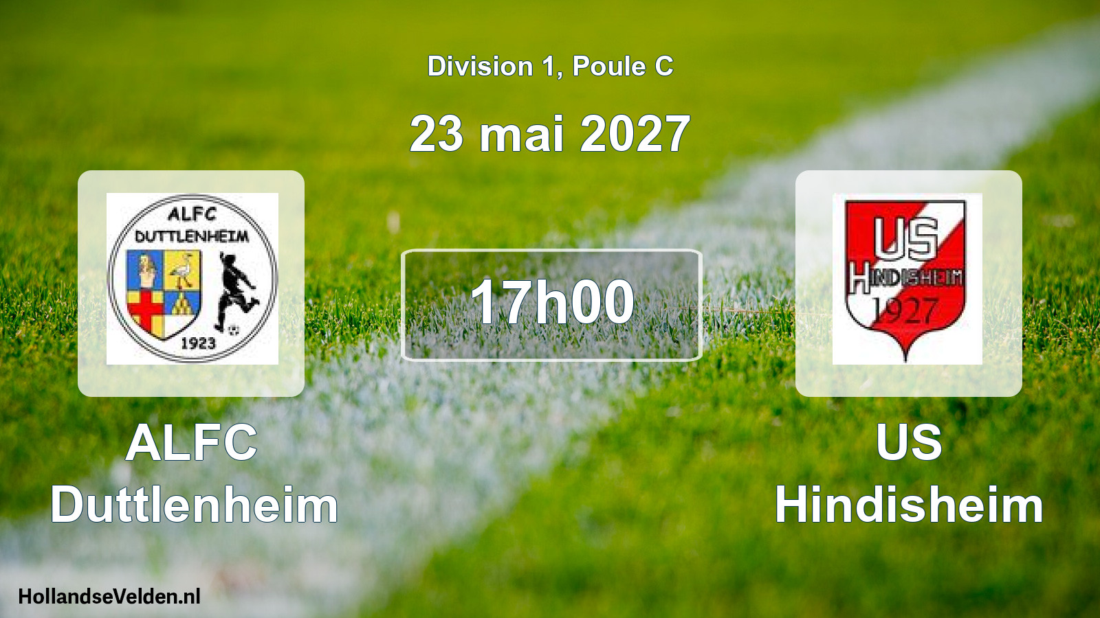 Scheduled Match: ALFC Duttlenheim - US Hindisheim (23 May 2027)