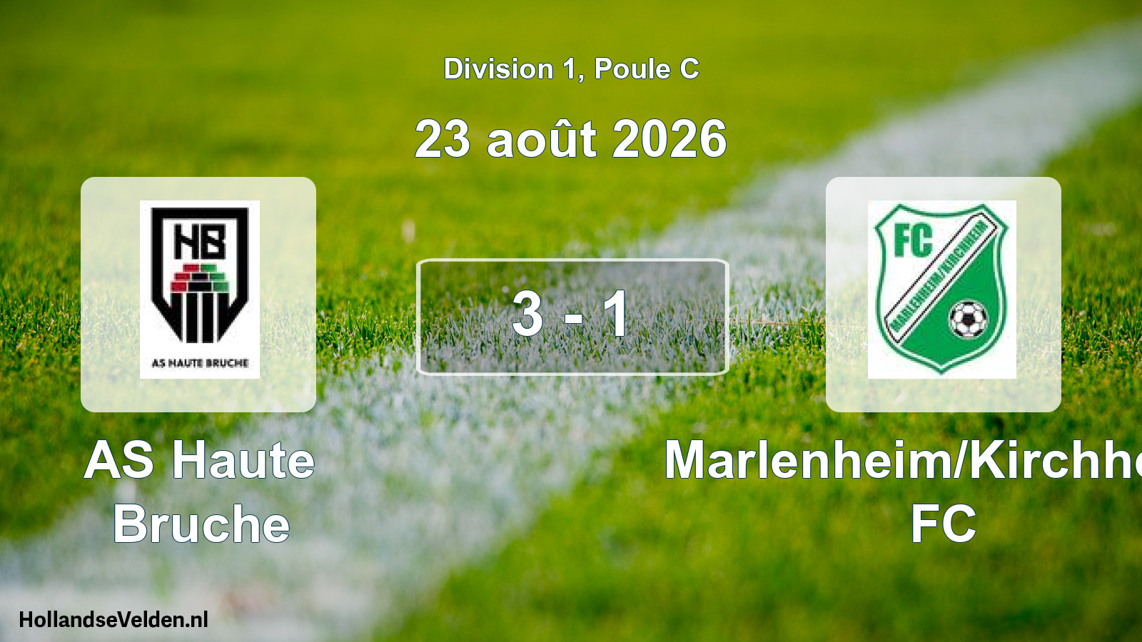 Scheduled Match: AS Haute Bruche - Marlenheim/Kirchheim FC (23 August 2026)
