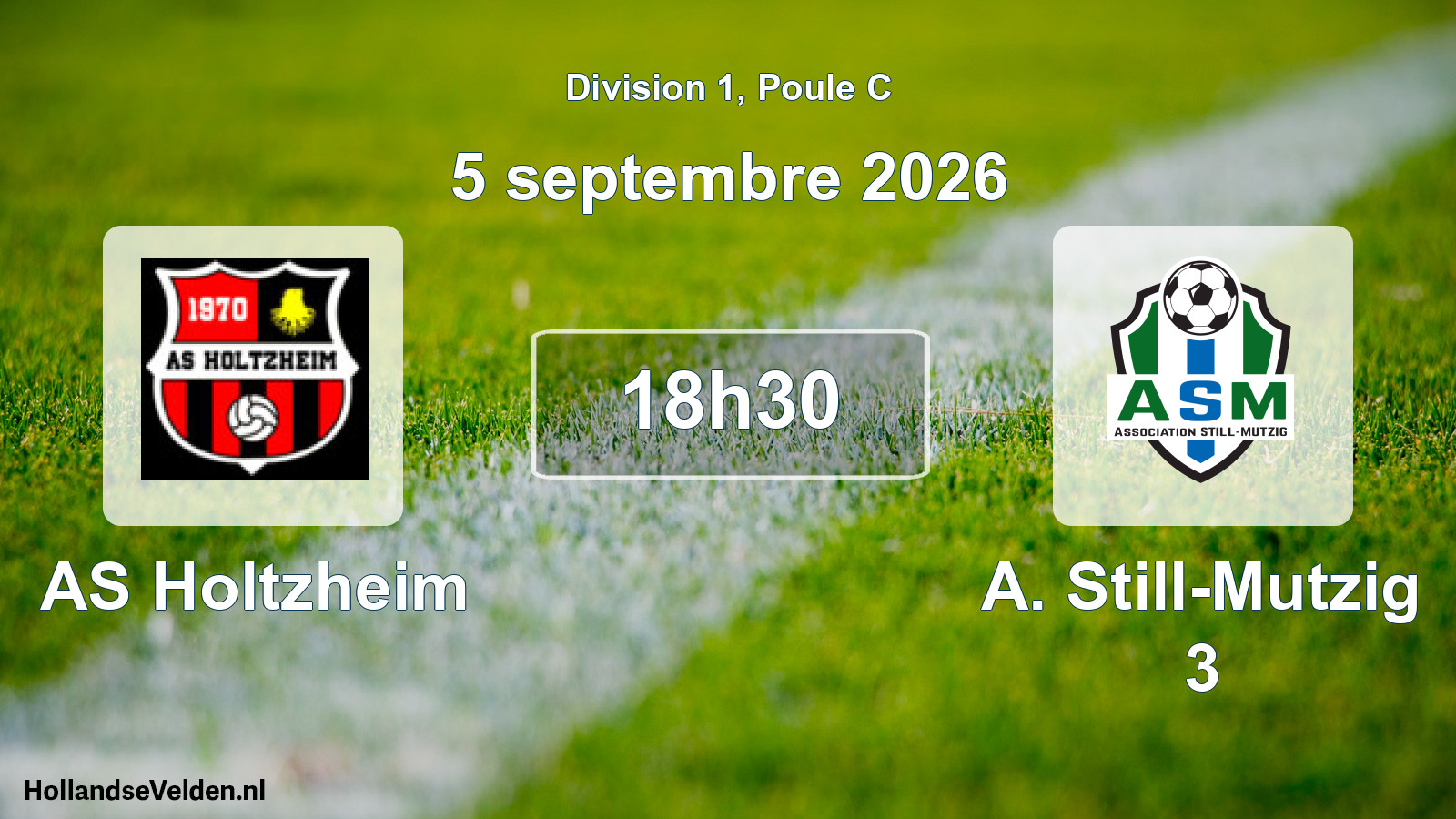 Match programmé: AS Holtzheim - A. Still-Mutzig 3 (5 septembre 2026)