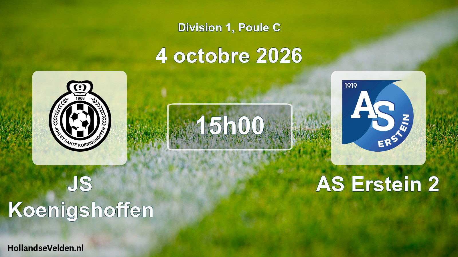 Scheduled Match: JS Koenigshoffen - AS Erstein 2 (4 October 2026)