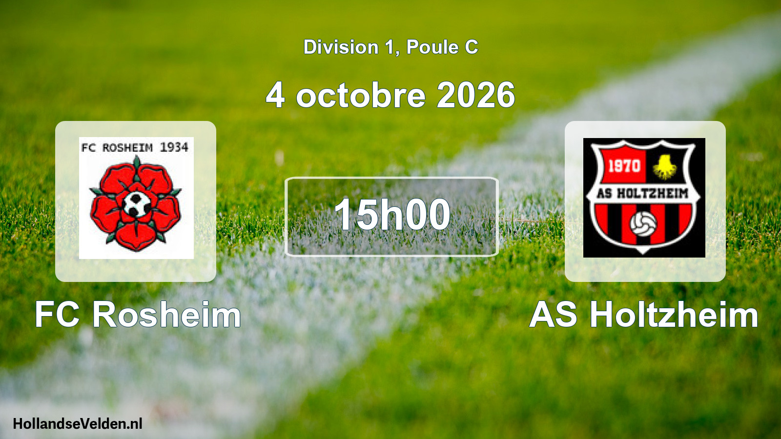 Scheduled Match: FC Rosheim - AS Holtzheim (4 October 2026)