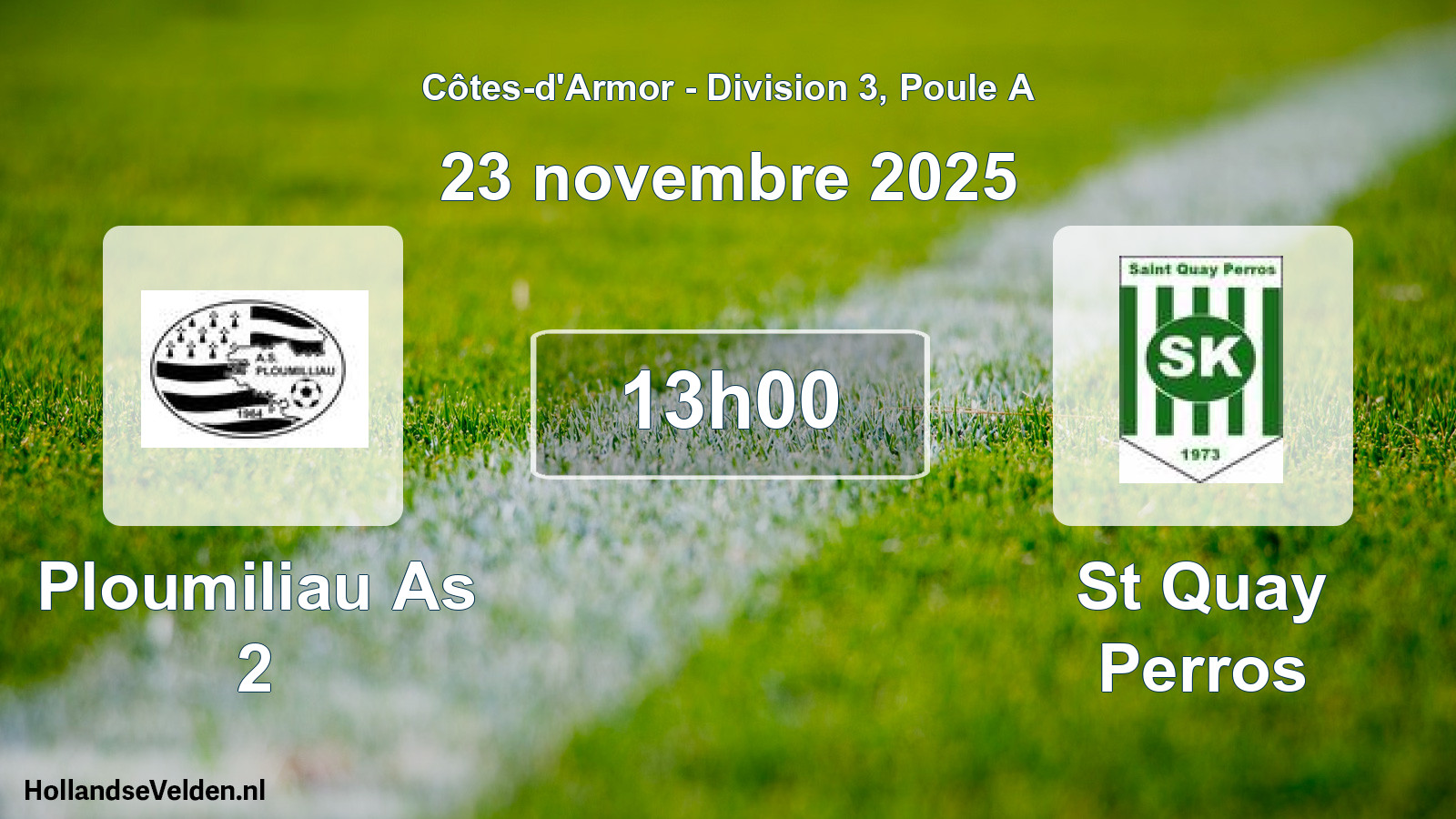 Scheduled Match: Ploumiliau As 2 - St Quay Perros (23 November 2025)