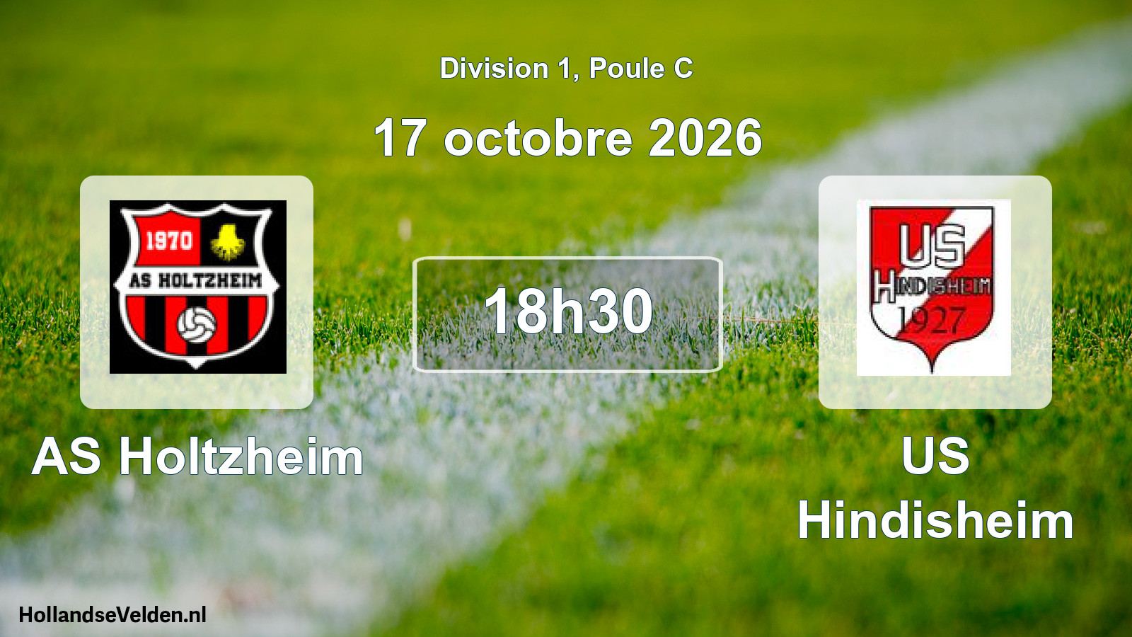 Scheduled Match: AS Holtzheim - US Hindisheim (17 October 2026)