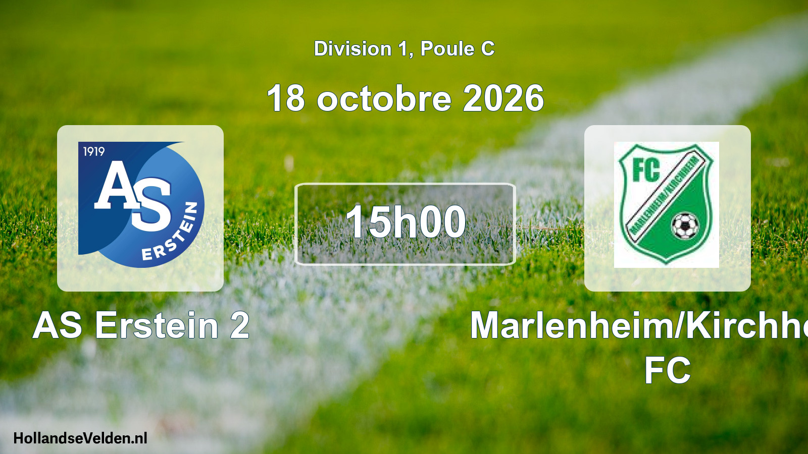 Scheduled Match: AS Erstein 2 - Marlenheim/Kirchheim FC (18 October 2026)