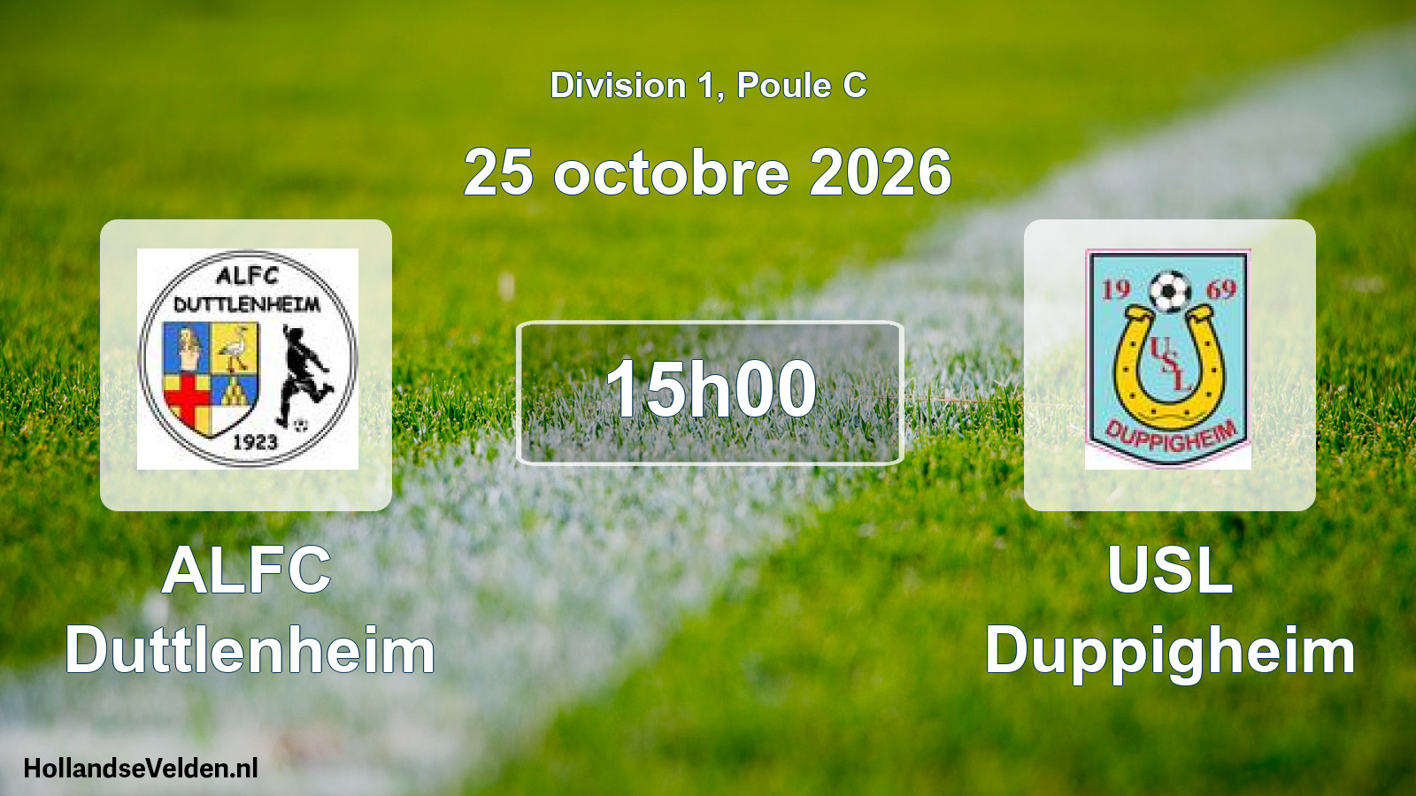Scheduled Match: ALFC Duttlenheim - USL Duppigheim (25 October 2026)