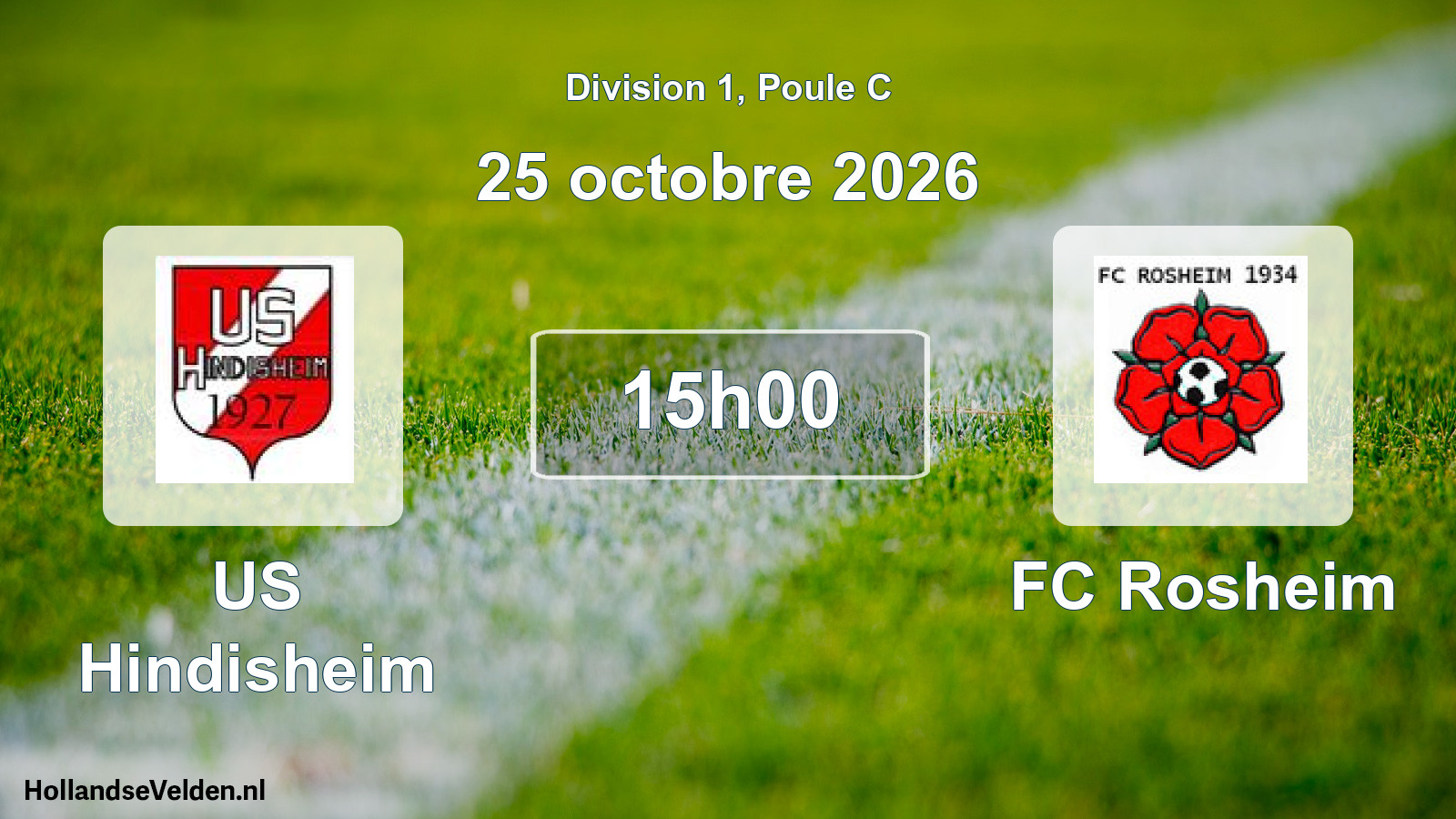 Scheduled Match: US Hindisheim - FC Rosheim (25 October 2026)