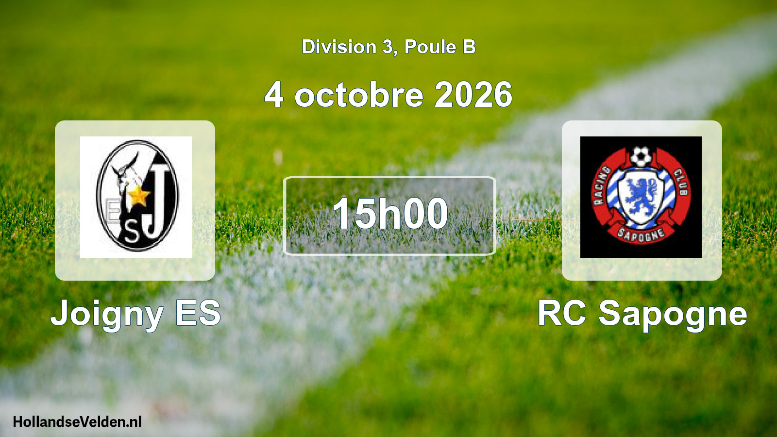 Scheduled Match: Joigny ES - RC Sapogne (4 October 2026)
