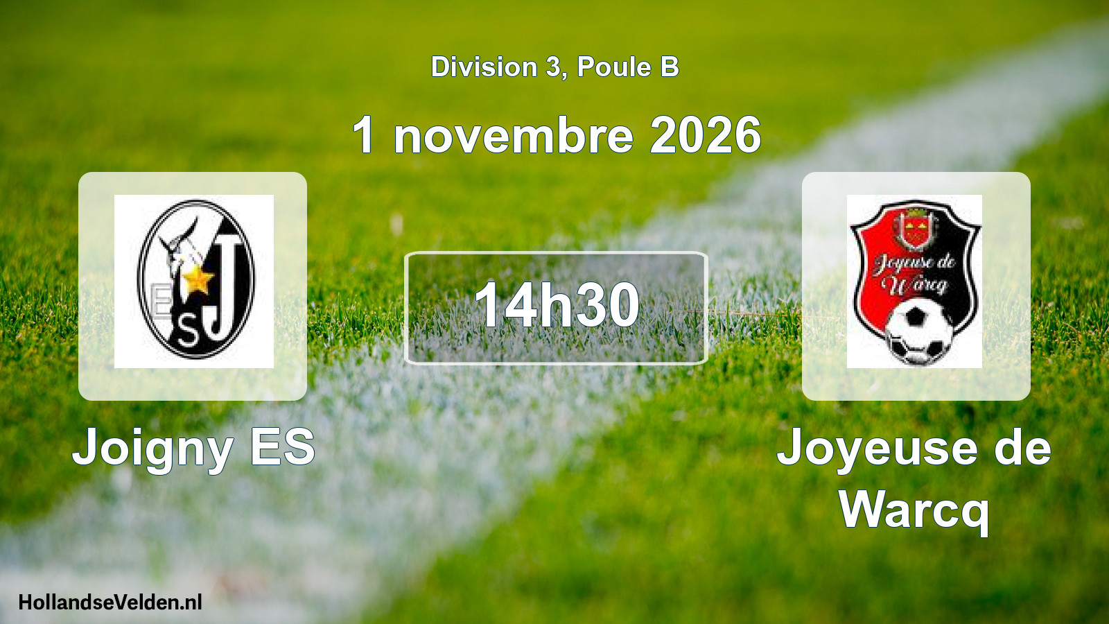 Scheduled Match: Joigny ES - Joyeuse de Warcq (1 November 2026)