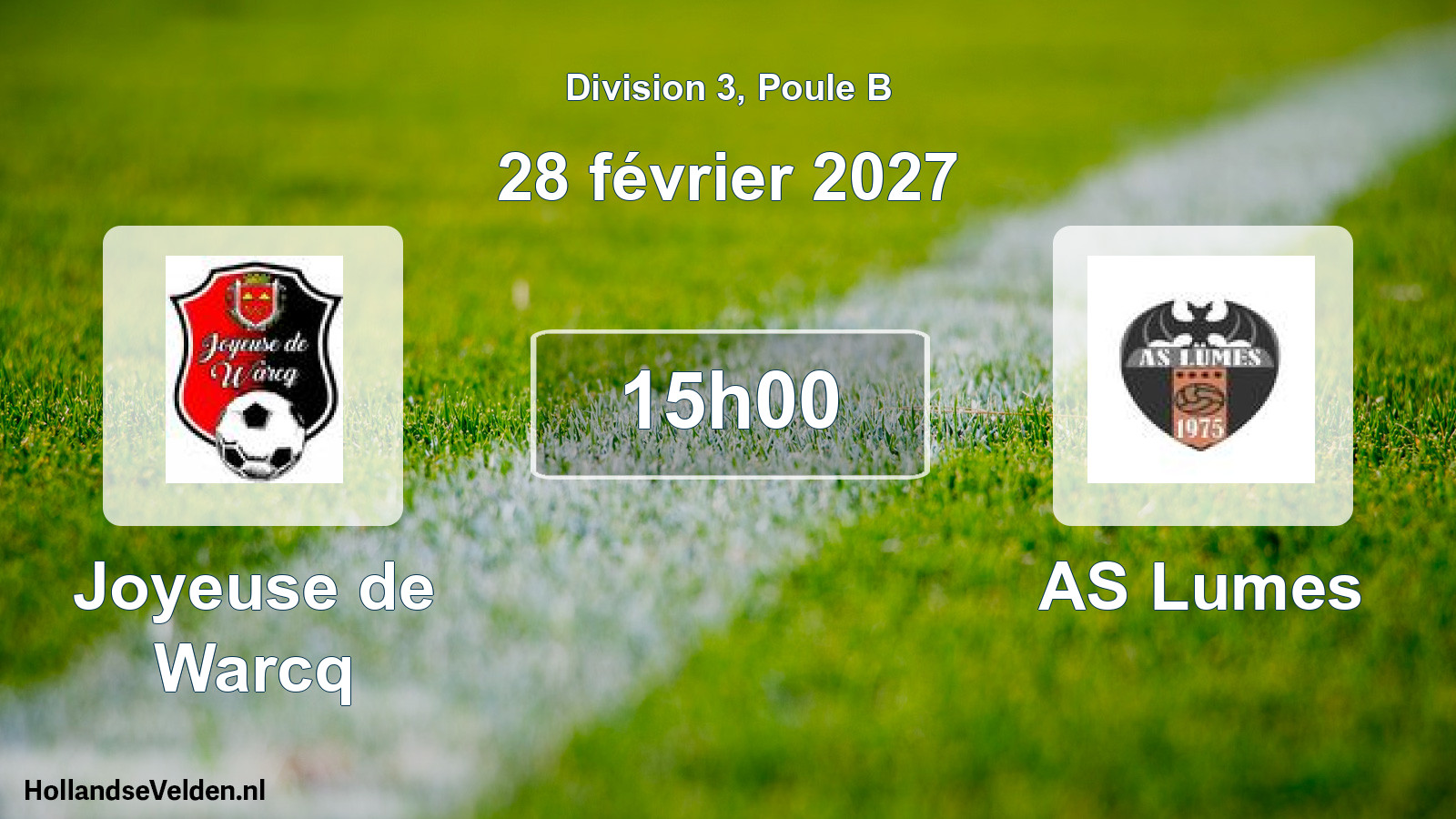 Scheduled Match: Joyeuse de Warcq - AS Lumes (28 February 2027)