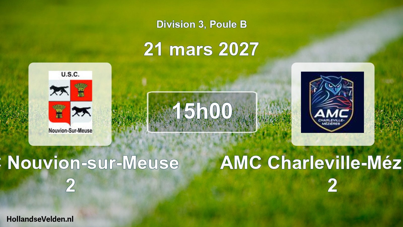 Match programmé: USC Nouvion-sur-Meuse 2 - AMC Charleville-Mézières 2 (21 mars 2027)
