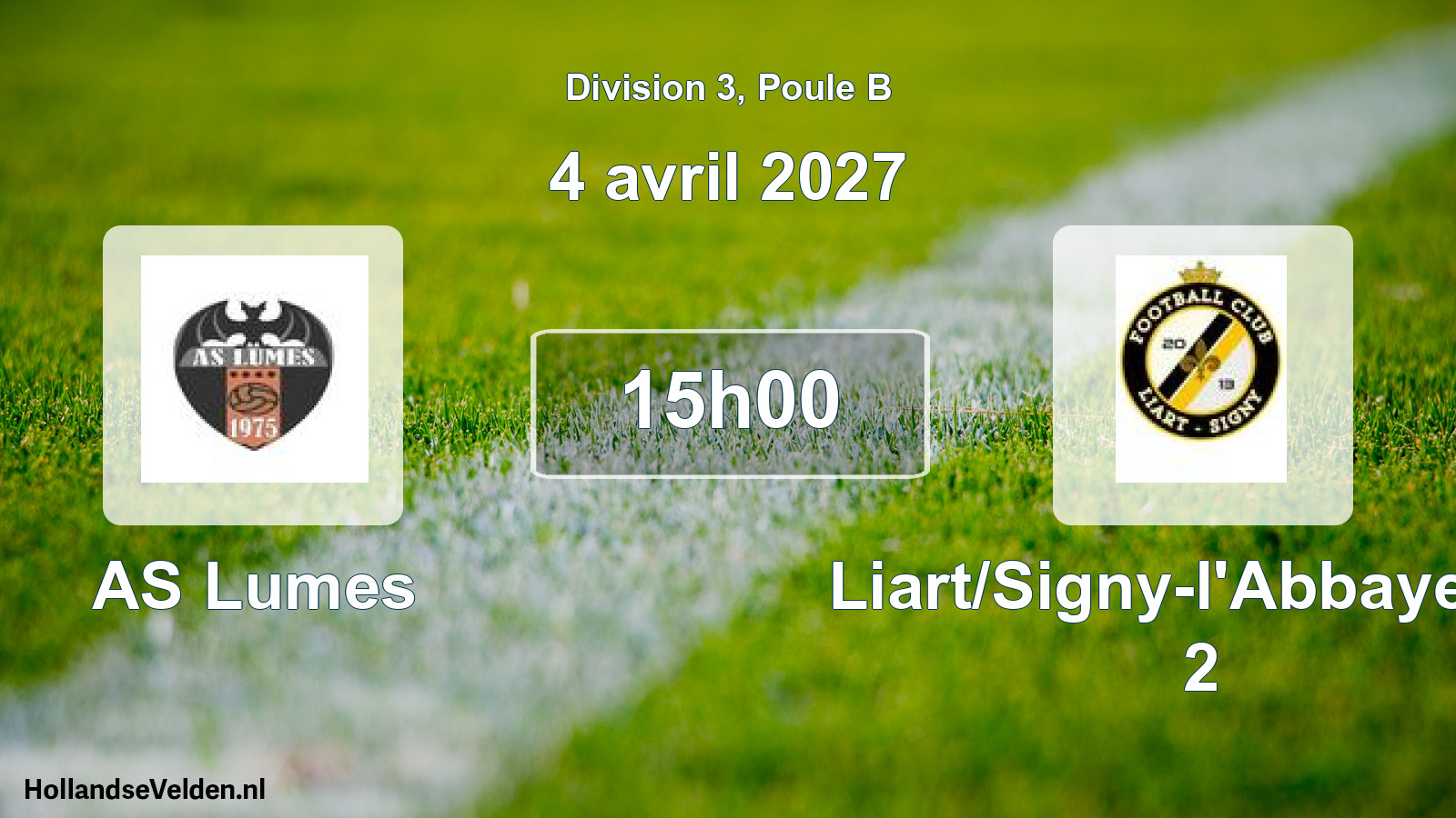 Match programmé: AS Lumes - Liart/Signy-l'Abbaye FC 2 (4 avril 2027)