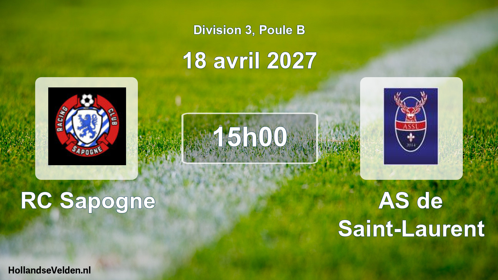 Scheduled Match: RC Sapogne - AS de Saint-Laurent (18 April 2027)