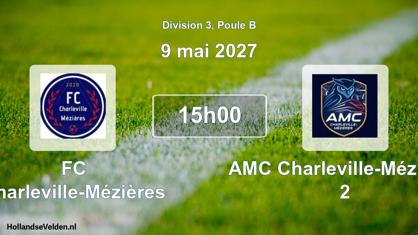 Match programmé: FC Charleville-Mézières - AMC Charleville-Mézières 2 (9 mai 2027)