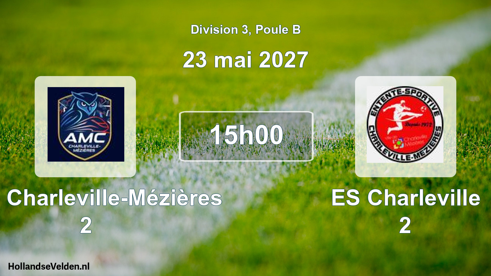 Geplande wedstrijd: AMC Charleville-Mézières 2 - ES Charleville 2 (23 mei 2027)