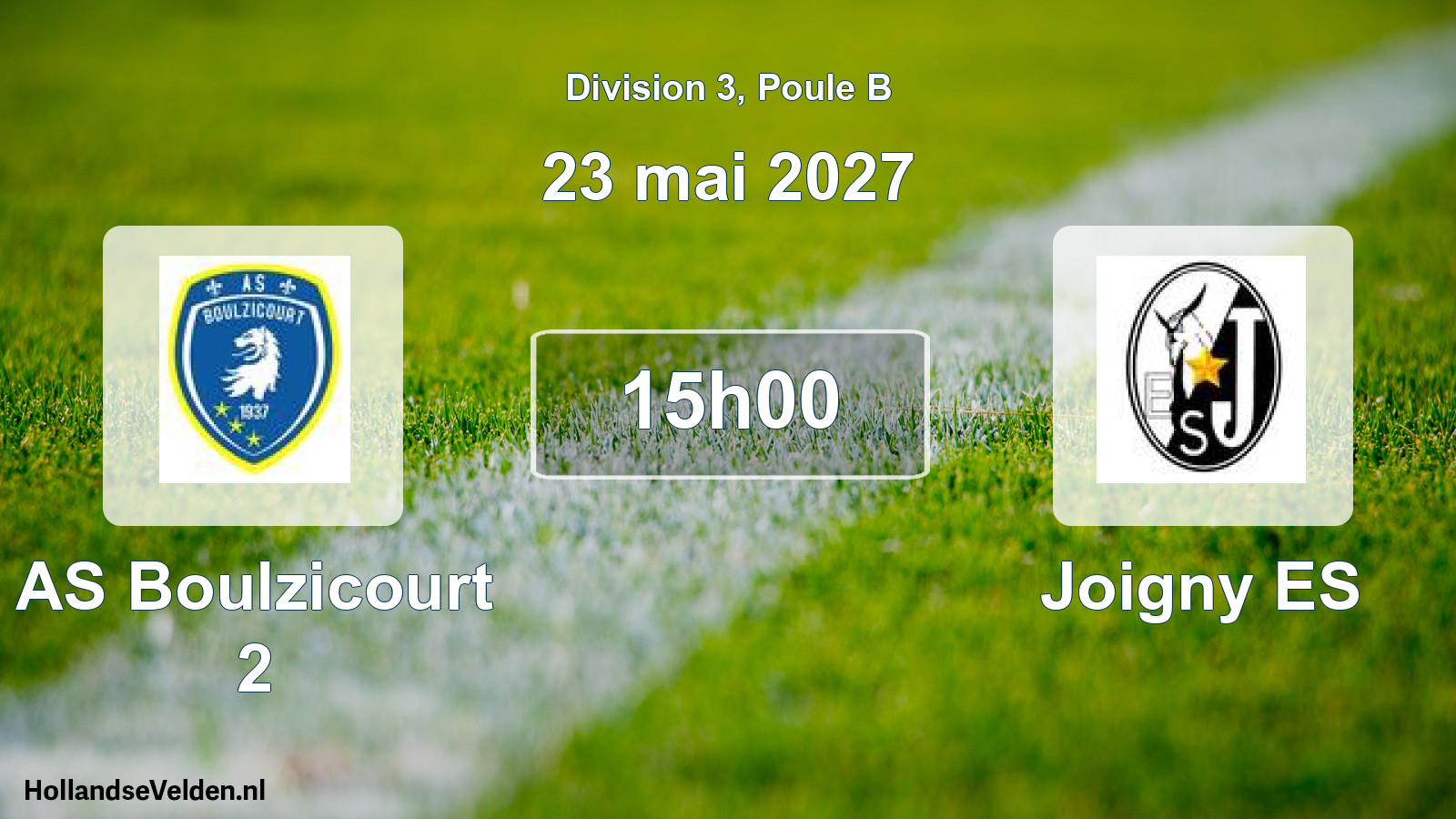 Scheduled Match: AS Boulzicourt 2 - Joigny ES (23 May 2027)