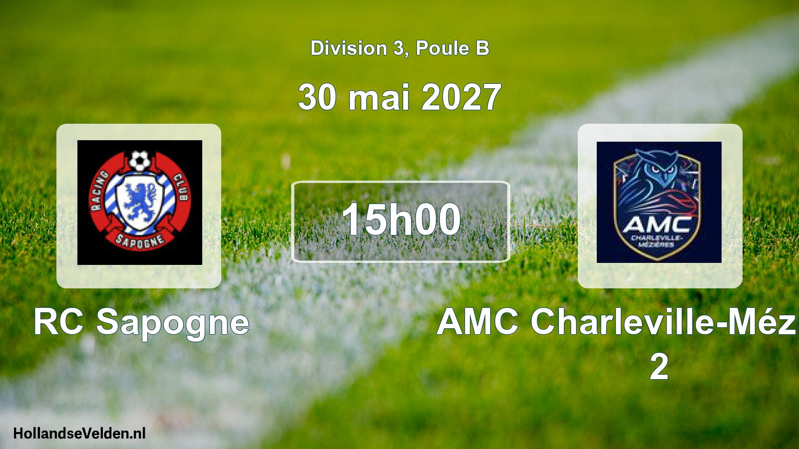 Scheduled Match: RC Sapogne - AMC Charleville-Mézières 2 (30 May 2027)