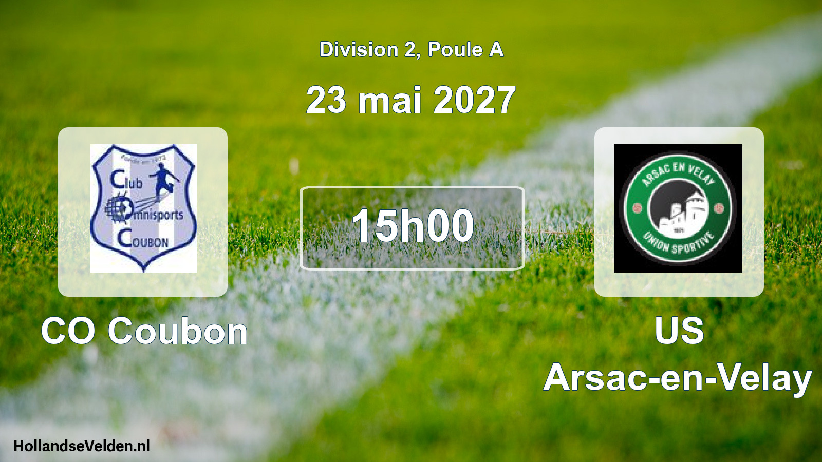 Scheduled Match: CO Coubon - US Arsac-en-Velay (23 May 2027)