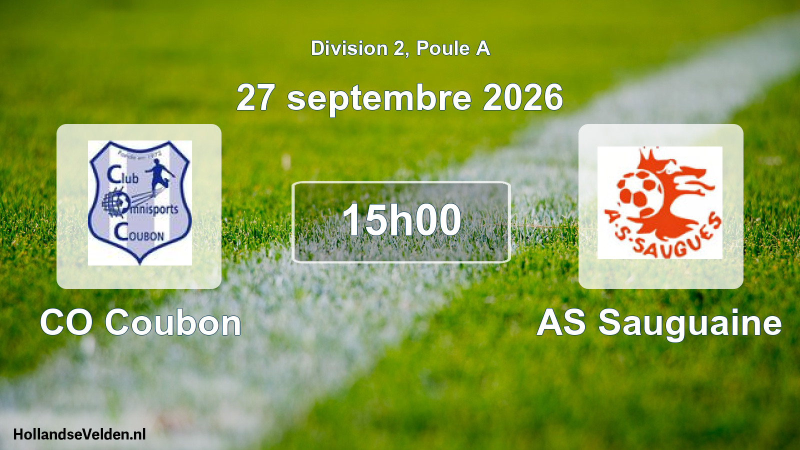 Scheduled Match: CO Coubon - AS Sauguaine (27 September 2026)