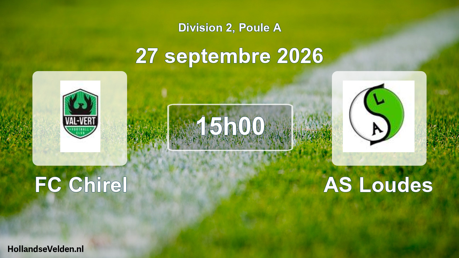 Match programmé: FC Chirel - AS Loudes (27 septembre 2026)