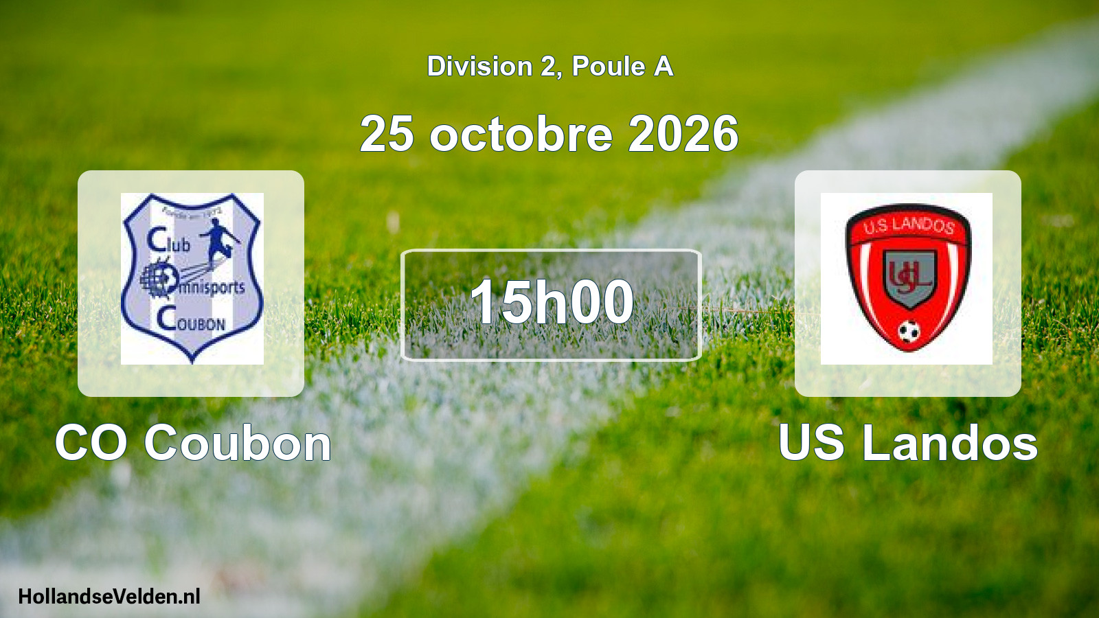 Scheduled Match: CO Coubon - US Landos (25 October 2026)