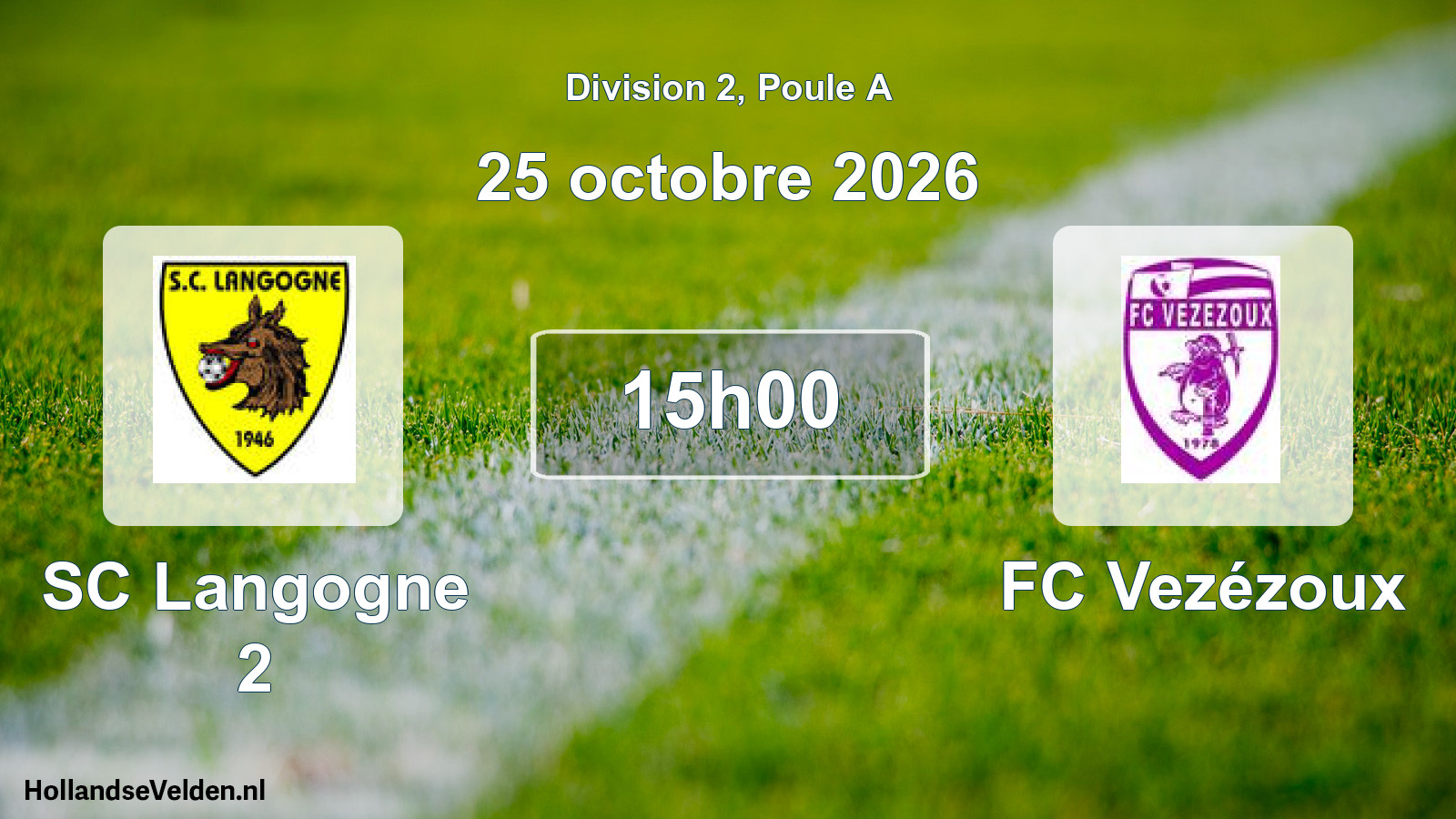 Scheduled Match: SC Langogne 2 - FC Vezézoux (25 October 2026)