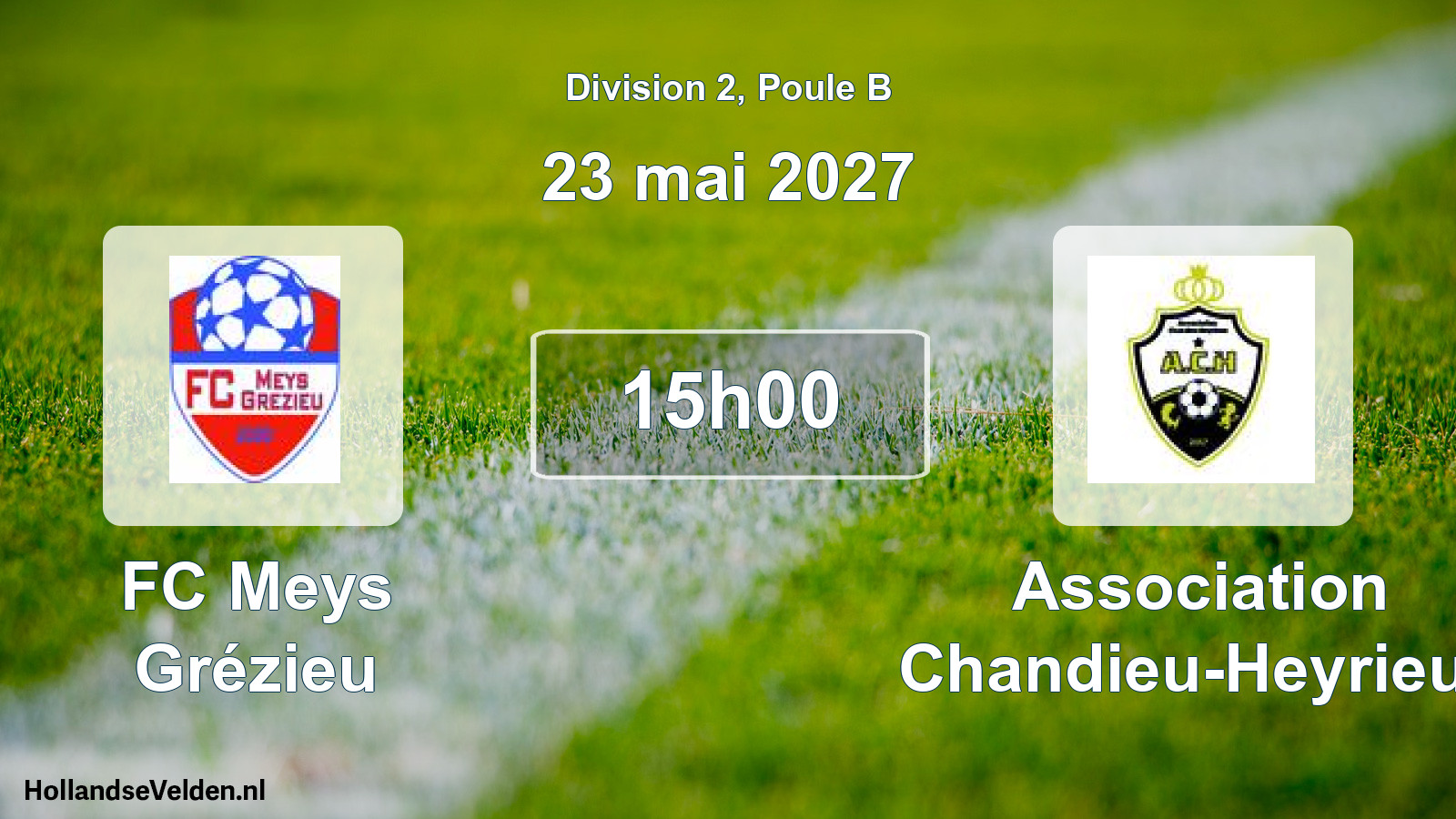 Match programmé: FC Meys Grézieu - Association Chandieu-Heyrieux (23 mai 2027)